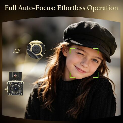 Vintage Digital Camera - Retro Portable Point and Shoot Decorative Design Camera - Compact Autofocus Small Camera 2.7K Video 56MP for Beginners Kids Teens in Kuwait