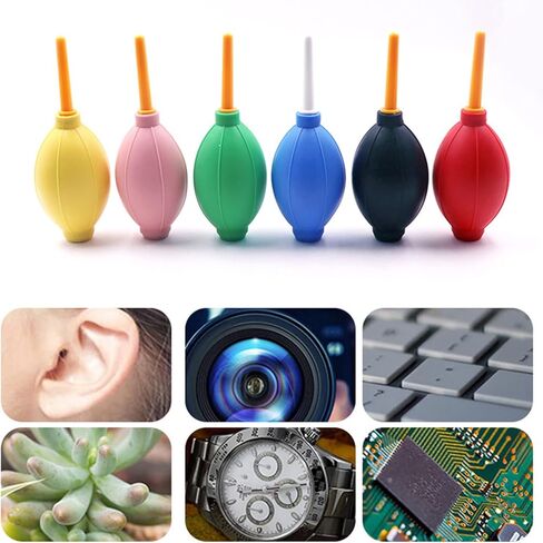 Camera Air Blower, Rubber Particle Remover Pump for DSLR Lenses Keyboards and Lab Containers, Non-Contact Washing Bulb for Potted Greenery and Watches in Kuwait