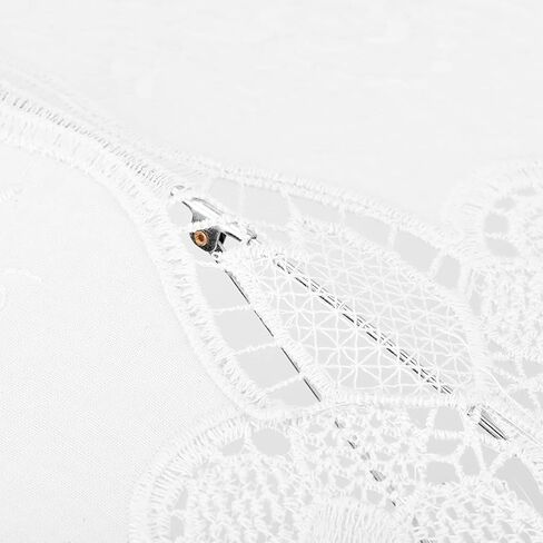 MAVIS LAVEN Bridal Lace Umbrella Wedding Photography Prop Elegant Wedding Accessory Graceful Lace Canopy with Wooden Handle for Bridal Party Photo in Kuwait