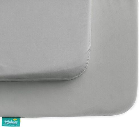 Pack and Play Sheets Waterproof 2 Pack for Baby Boys Girls Fitted | Compatible with Baby Graco/Dream On Me/Baby Trend/Pamo Babe Pack n Play/Playard and Other Playpen Mattress, 38" X 26" in Kuwait