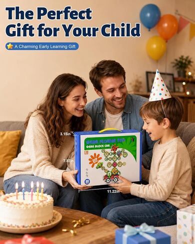 Toddler Toys Montessori Musical Train Set Gear Building Toys | Montessori Toys for Toddlers Electric Rotating Gear Learning Toys with Lights, DIY Creative Toys for 3 4 5 6 Years Old in Kuwait