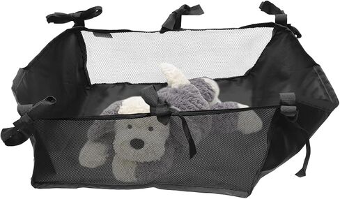 Kisangel Baby Stroller Storage Mesh Bag Stroller Bottom Basket Universal Storage Attachment Bottom Basket for Organizer for Bottles Diapers Shopping 13.77 X 13.77 X 5.11 in in Kuwait