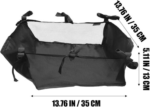 Kisangel Baby Stroller Storage Mesh Bag Stroller Bottom Basket Universal Storage Attachment Bottom Basket for Organizer for Bottles Diapers Shopping 13.77 X 13.77 X 5.11 in in Kuwait