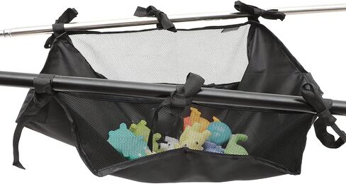 Kisangel Baby Stroller Storage Mesh Bag Stroller Bottom Basket Universal Storage Attachment Bottom Basket for Organizer for Bottles Diapers Shopping 13.77 X 13.77 X 5.11 in in Kuwait