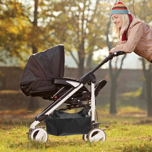 Kisangel Baby Stroller Storage Mesh Bag Stroller Bottom Basket Universal Storage Attachment Bottom Basket for Organizer for Bottles Diapers Shopping 13.77 X 13.77 X 5.11 in in Kuwait