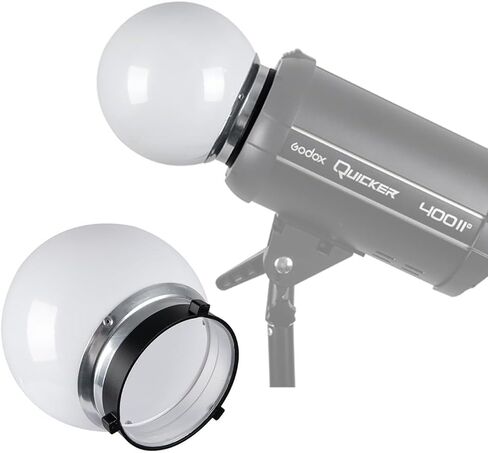 aqxreight 15cm 6in Soft Light Ball for Photography, Translucent Diffuser Ball Flash Light Dome with Mount, for Portrait Food Still Life Photography in Kuwait