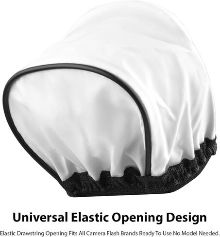 6PCS Universal Flash Diffuser, Soften Light Diffusers Cap Foldable Fabric Camera Softbox Diffuser Built in Silver Light Reflector for Photography Lighting (8pcs) in Kuwait