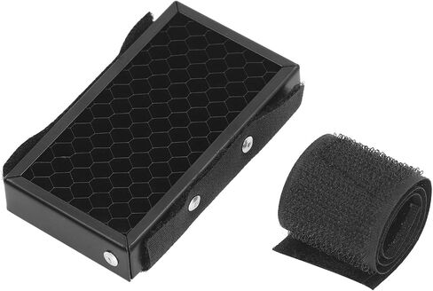 50 Degree Grid Camera Flash Cover Light Diffuser with Rubber Mount, Portable Speedlight Soft Cover for Studio Photography Moonlight Equipment, ABS Cotton Aluminum Alloy in Kuwait