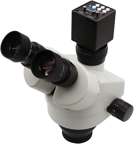 Lab Microscope Replacement Parts 3.5X-90X Trinocular Stereo Microscope Simul Focal Industrial Magnification Continuous Zoom for Phone PCB Repair Soldering in Kuwait