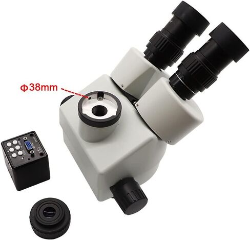 Lab Microscope Replacement Parts 3.5X-90X Trinocular Stereo Microscope Simul Focal Industrial Magnification Continuous Zoom for Phone PCB Repair Soldering in Kuwait