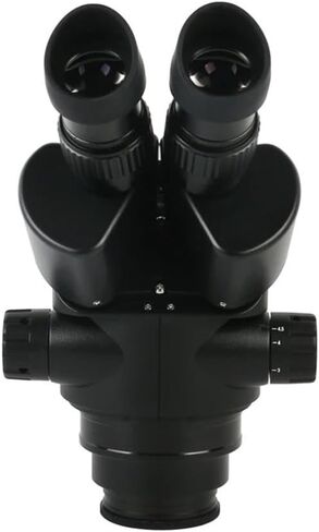 Microscope 3.5X-90X Zoom Simul-Focal Trinocular Stereo Microscope +0.5X 2X 1X Auxiliary Objective Lens+ Camera + 8" LCD Monitor,48Mp USB, in Kuwait