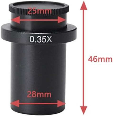 Optical Instruments for Industry Mono Lens Zoom C Mount Adapter Lens 0.5X Microscope Lens for 28mm Eyetube Digital Camera（Lens:0.5X in Kuwait
