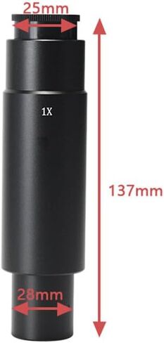 Optical Instruments for Industry Mono Lens Zoom C Mount Adapter Lens 0.5X Microscope Lens for 28mm Eyetube Digital Camera（Lens:0.5X in Kuwait
