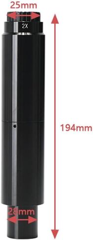 Optical Instruments for Industry Mono Lens Zoom C Mount Adapter Lens 0.5X Microscope Lens for 28mm Eyetube Digital Camera（Lens:0.5X in Kuwait