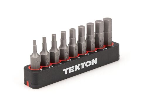 TEKTON 1/4 Inch Hex Bit Set with Rail, 9-Piece (2-6 mm) | DZX93002 in Kuwait