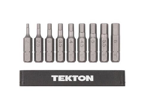 TEKTON 1/4 Inch Hex Bit Set with Rail, 9-Piece (2-6 mm) | DZX93002 in Kuwait