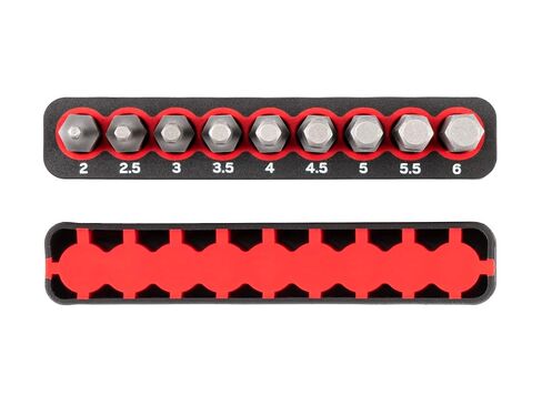 TEKTON 1/4 Inch Hex Bit Set with Rail, 9-Piece (2-6 mm) | DZX93002 in Kuwait
