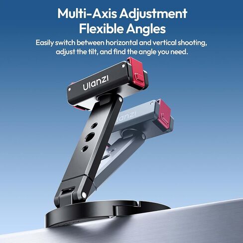 ULANZI MA04 Magnetic Quick Release Action Cam Mount for DJI Osmo Action 6 | Multi-Axis Adjustable Aluminum Holder in Kuwait