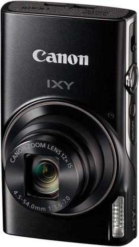 Canon PowerShot IXY 650 HS Compact Digital Camera & Tripod (Black) Bundle | For Photography & Video | 12x Optical Zoom + 64GB Memory Card + Cleaning Kit + Card Reader + More in Kuwait