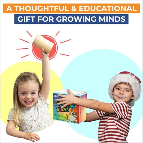 Toddler Montessori Toys, Wooden Color Sorting, Fine Motor Toys for Toddlers | 4 Interchangeable Lids, Stays Locked When Turned, Travel-friendly, Independent Play, Motor Skills Through Play in Saudi Arabia
