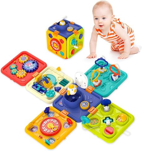 Toys for 1 2 Year Old Boy Montessori Busy Board 1 Year Old Boy Gifts | Educational Learning Toddler Toys for 1-2 Boy and Girl in Kuwait