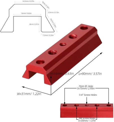for eysdon Quick-Release Dovetail Plate 90mm (3.57") Length Telescope Accessories in Kuwait