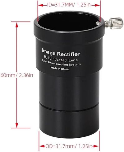 for eysdon 1.25" Image Rectifier Erecting Eyepiece with 2X for Barlow Lens - MC Glass for Newtonian Reflector Astronomical Telescope in Kuwait