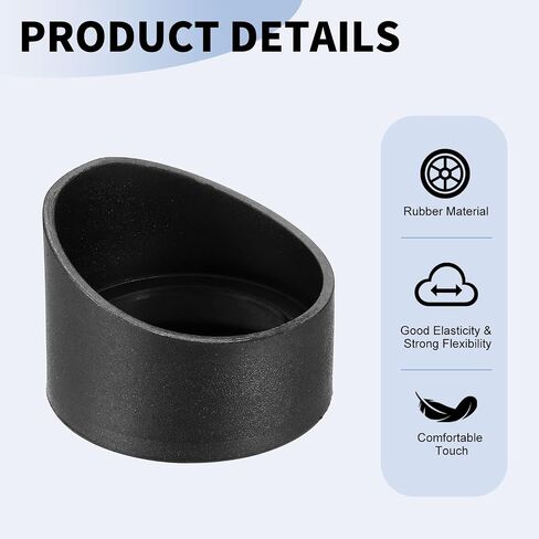 PATIKIL 33-35 mm Eyepiece Eye Cups, 3Pcs Rubber Eyepiece Cover Guard for Stereo Microscope Telescope Aiming Scope, Black in Kuwait