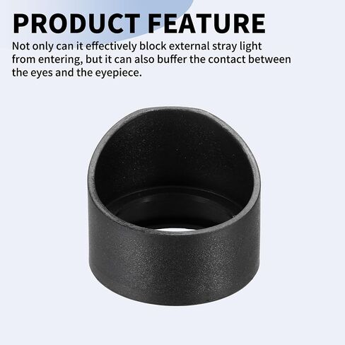 PATIKIL 33-35 mm Eyepiece Eye Cups, 3Pcs Rubber Eyepiece Cover Guard for Stereo Microscope Telescope Aiming Scope, Black in Kuwait
