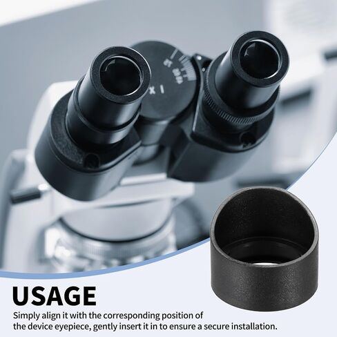 PATIKIL 33-35 mm Eyepiece Eye Cups, 3Pcs Rubber Eyepiece Cover Guard for Stereo Microscope Telescope Aiming Scope, Black in Kuwait