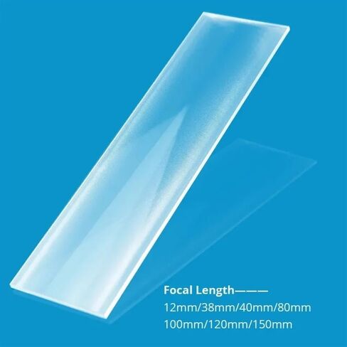 Microscopes Equipment Linear Fresnel Lens Strip Light Spot LED Condenser Linear Fresnel Lens(100X80F150mm) in Kuwait