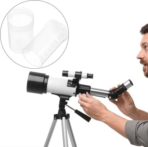 Telescope Eyepiece Dust Caps Set White Plastic Portable Covers with Quick Installation to Reduce Light Interference and Enhance Observation Clarity for Astronomy Enthusiasts in Kuwait
