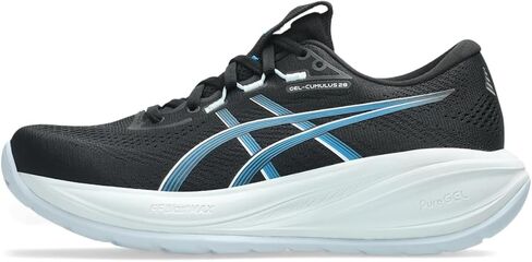 ASICS Women's Gel-Cumulus 28 Running Shoes, 8.5, Black/Aegean Blue in Kuwait