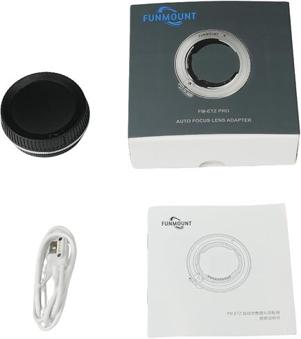 Funmount ETZ Pro Auto Focus Lens Adapter Compatible with Sony E-Mount Lens to Nikon Z-Mount Cameras ZR,Zf, Z5II, Z9, Z8, Z6III, Z7II, Z50II and Other Z-Series Cameras in Kuwait