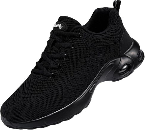 Tinefiy Steel Toe Shoes for Women Comfortable Safety Work Sneaker | Steel toe, Puncture Proof, Lightweight Comfortable, slip-resistant, Cushioning, worker in Warehouse,Construction,Factory in Kuwait
