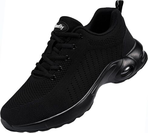 Tinefiy Steel Toe Shoes for Women Comfortable Safety Work Sneaker | Steel toe, Puncture Proof, Lightweight Comfortable, slip-resistant, Cushioning, worker in Warehouse,Construction,Factory in Kuwait
