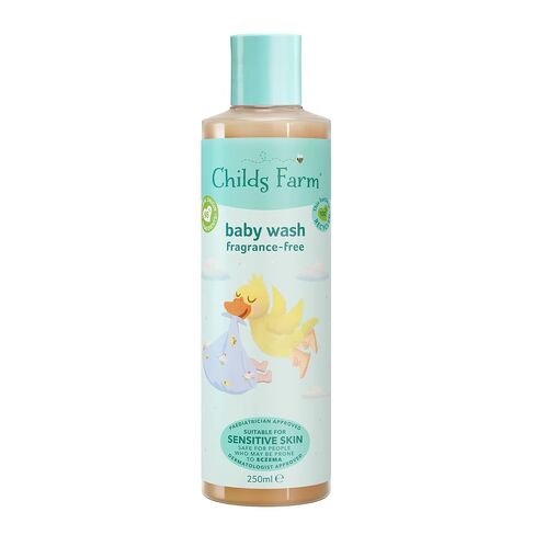 Childs Farm Baby Body Wash, Unfragranced, Gently Cleanses, Suitable for Newborns with Dry, Sensitive and Eczema-prone Skin, 8.4 Fl Oz in Kuwait