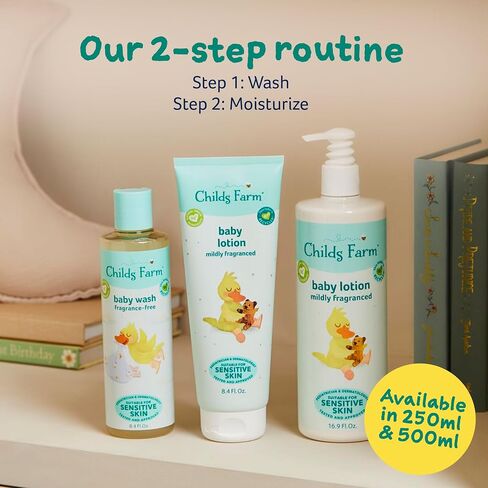 Childs Farm Baby Body Wash, Unfragranced, Gently Cleanses, Suitable for Newborns with Dry, Sensitive and Eczema-prone Skin, 8.4 Fl Oz in Kuwait