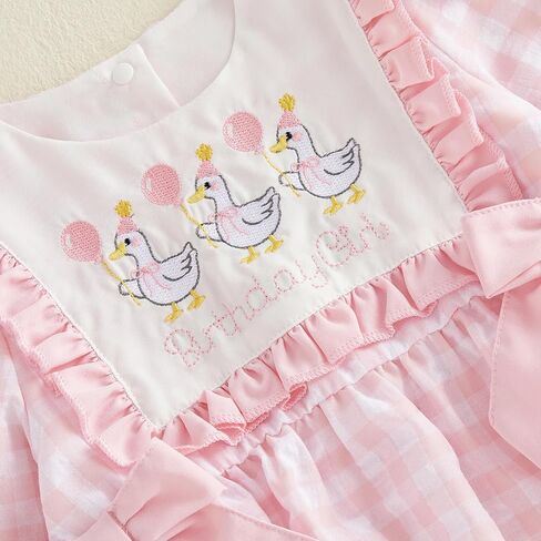 Baby Girl 1st Birthday Clothes Cake Smash Outfits One Year Old Silly Goose Romper Birthday Girl Bodysuit for Fall in Kuwait