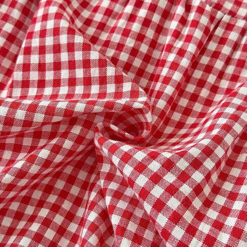 Baby Girl Strawberry Romper Gingham Bubble Outfit, Cute Dress Style Summer Clothes for Infant Girls (1-18 Months) in Kuwait