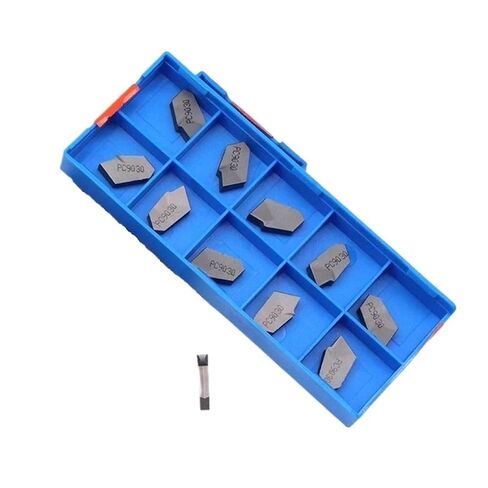 Indexable Lathe Carbide Insert 10PCS SP400 PC9030 Hard Alloy Grooving Blade Lathe External Turning Tool in Kuwait