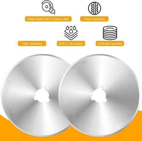60mm Rotary Cutter Blades 60mm - 10 Pcs Rotary Blades Refill Our Rotary Blades Refills Fit on Most 60 mm Rotary Cutter, Easy to Use in Kuwait