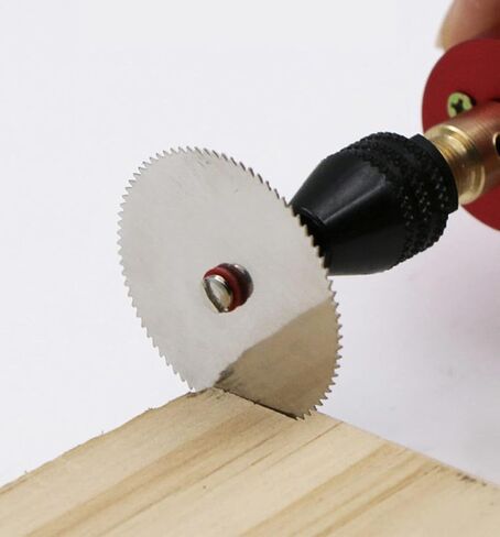 11pcs Wood Cutting Discs Set for Rotary Tools - Stainless Steel Mandrel Saw Blades for Metal & Wood Cutting, and Versatile Cutting Discs in Kuwait