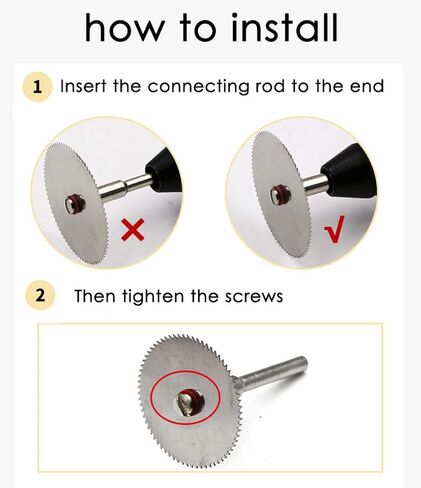 11pcs Wood Cutting Discs Set for Rotary Tools - Stainless Steel Mandrel Saw Blades for Metal & Wood Cutting, and Versatile Cutting Discs in Kuwait