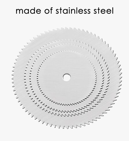 11pcs Wood Cutting Discs Set for Rotary Tools - Stainless Steel Mandrel Saw Blades for Metal & Wood Cutting, and Versatile Cutting Discs in Kuwait