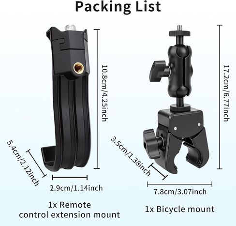 CQT Motorcycle Bicycle Mount Bracket for DJI RC-N3/N2/N1 Remote Accessories | Cycling Bike Handlebar Holder Clamp for DJI Lito 1/X1 Mini 5 4 3 Pro Air 3 3S 2S/Neo 2/Mini 4k 2/Flip/Specta Mini in Kuwait