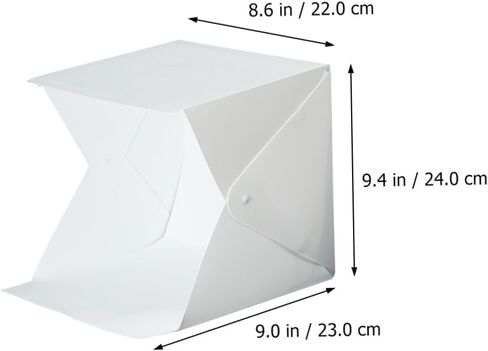 20cm Folding LED Light Box Tent Photography Light Tent Kit with 6 Colored Backdrops Portable Mini Softbox for Product and Jewelry Shooting in Kuwait