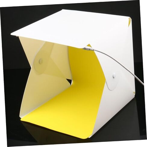 Portable Folding Mini Photo Tent with Dual LED Lights and 6 Color Backdrops, 30cm Photography Light Box for Jewelry and Small Product Studio Shooting in Kuwait