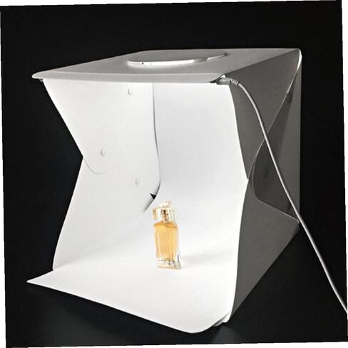 UKCOCO Portable Photography Light Box Tent with 30cm LED Soft Light 2 Backdrops Black White for Product Photography and Studio Shooting in Kuwait