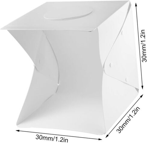 UKCOCO Portable Photography Light Box Tent with 30cm LED Soft Light 2 Backdrops Black White for Product Photography and Studio Shooting in Kuwait